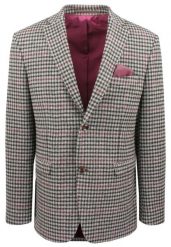 Męska Marynarka Wełniana, Weekendowa (Sportowa) - MEN'SFIELD - Drobna Kratka. Szare marynarki męskie MEN'SFIELD, bez wzorów, z tkaniny. Za 745.00 zł.