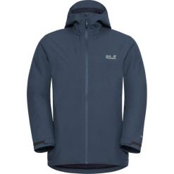 Kurtka ocieplana męska Jack Wolfskin Wisper Ins. Niebieskie kurtki outdoor męskie Jack Wolfskin, l, bez wzorów, z puchu, bez kaptura. Za 929.99 zł.