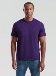 Oryginalna koszulka dla dorosłych Fruit Of The Loom w kolorze fioletowym. Fioletowe t-shirty damskie Fruit of the Loom, xl, bez wzorów, z bawełny, bez kołnierzyka. Za 124.99 zł.