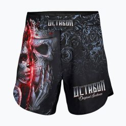 Spodenki treningowe męskie Octagon Santa Muerte MMA. Czarne szorty męskie OCTAGON, bez kołnierzyka. Za 149.99 zł.