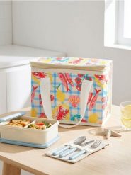 Torba termoizolacyjna z motywem spożywczym - wielobarwny. Torebki klasyczne damskie Sinsay, bez wzorów, bez dodatków. Za 19.99 zł.