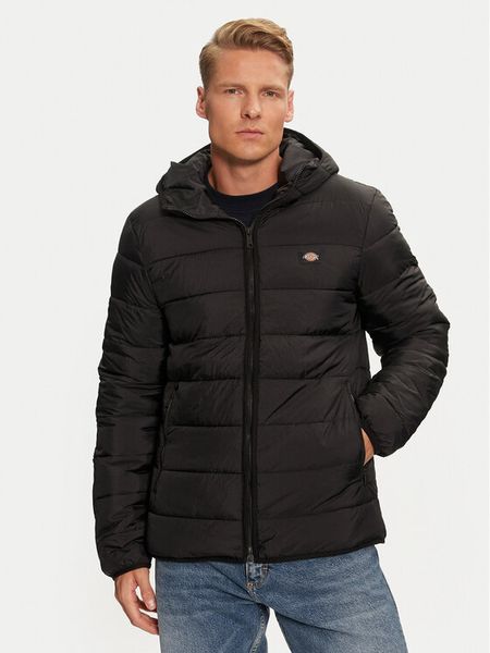 Dickies Kurtka puchowa Waldenburg Mid DK0A4Y3XBLK Czarny Regular Fit. Czarne kurtki męskie Dickies, m, bez wzorów, z puchu, bez kaptura. Za 499.99 zł.