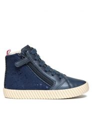 Geox Sneakersy J Mirroless Girl J46MNA 0AUAJ C4002 M Granatowy. Niebieskie buty sportowe dziewczęce Geox, bez wzorów, ze skóry, bez zapięcia. Za 179.99 zł.