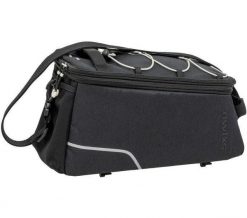 Torba na bagażnik Trunkbag Sports Racktime Small. Czarne torby męskie na ramię NEW LOOXS, bez wzorów, z materiału, na ramię. Za 429.47 zł.