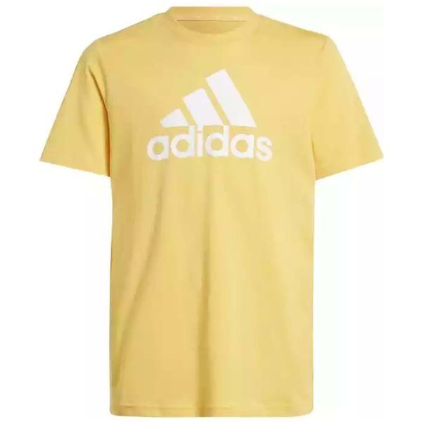 Koszulka adidas Żółta Klasyczny Krój. Żółte t-shirty damskie Adidas, bez wzorów, z bawełny, bez kołnierzyka. Za 97.25 zł.