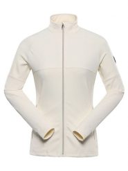 Alpine Pro Kurtka polarowa "Dozera" w kolorze kremowym rozmiar: M/L. Brązowe kurtki damskie Alpine Pro, l, bez wzorów, z materiału, bez kaptura. Za 240.99 zł.