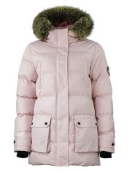 Peak Mountain Parka "Anabel" w kolorze jasnoróżowym rozmiar: L. Różowe parki damskie Peak Mountain, l, bez wzorów. Za 210.81 zł.