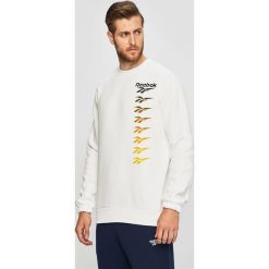 Reebok Classic - Bluza. Białe bluzy bez kaptura męskie Reebok Classic, l, z bawełny. Za 229.90 zł.