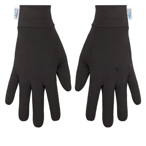 Rękawiczki Damskie Roxy. Czarne rękawiczki damskie Roxy, bez wzorów. Za 89.99 zł.