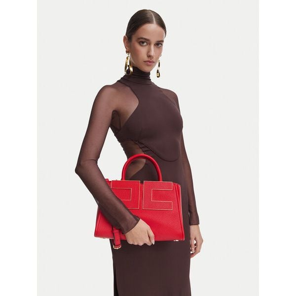 Torebka Elisabetta Franchi. Czerwone torebki klasyczne damskie Elisabetta Franchi, bez wzorów, bez dodatków. Za 1,879.00 zł.