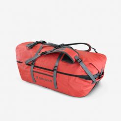 Torba trekkingowa Forclaz Duffel 900 Extend 80 - 120 litrów wodoodporna. Czerwone torebki klasyczne damskie FORCLAZ, bez wzorów, z materiału, bez dodatków. Za 499.99 zł.