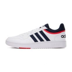 Buty adidas Hoops M 3.0 GY5427 białe. Białe buty sportowe na co dzień męskie z gumy, bez zapięcia. Za 386.23 zł.