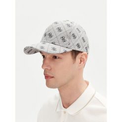 Czapka z daszkiem Guess. Szare czapki męskie Guess, z aplikacjami. Za 99.99 zł.