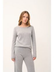 Just Cashmere Kaszmirowy sweter "Vivian" w kolorze jasnoszarym rozmiar: S. Szare swetry klasyczne damskie Just Cashmere, s, z kaszmiru, bez kołnierzyka. Za 347.99 zł.