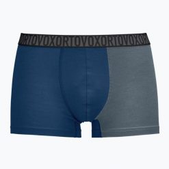 Bokserki termoaktywne męskie ORTOVOX 150 Essential Briefs. Niebieskie bokserki męskie ORTOVOX, bez wzorów, z elastanu. Za 179.99 zł.