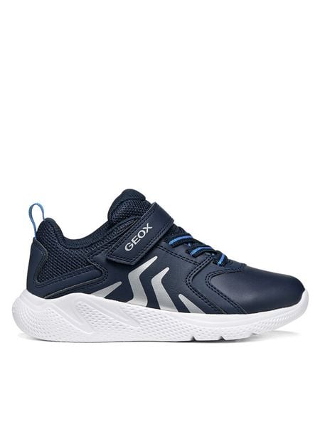 Geox Sneakersy J Sprintye Boy J66GBE 0BC14 C4002 S Granatowy. Niebieskie buty sportowe chłopięce Geox, ze skóry, bez zapięcia. Za 229.99 zł.
