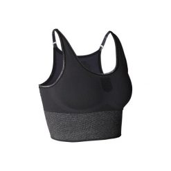 Stanik długi do dynamicznej jogi. Czerwone biustonosze DOMYOS, bez wzorów, z elastanu. Za 64.99 zł.
