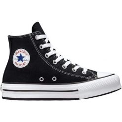 Buty sportowe Converse Chuck Taylor All Star EVA Lift Canvas Platform. Czarne buty sportowe na co dzień damskie Converse, bez wzorów. Za 275.99 zł.
