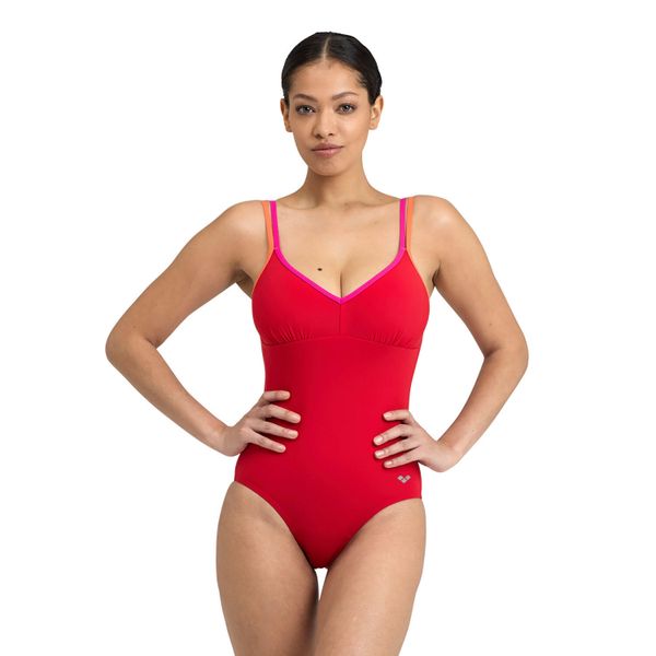 Strój kąpielowy damski jednoczęściowy sportowy na basen Arena Bodylift. Czerwone stroje jednoczęściowe damskie Arena, s, bez wzorów. Za 169.99 zł.
