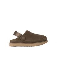 Damskie klapki Ugg Goldenstar clog 1138252-DNS. Brązowe klapki damskie Ugg, bez wzorów, z materiału, bez obcasa. Za 447.77 zł.