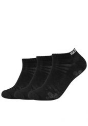 Skarpetki sportowe dla dorosłych 3PPK Mesh Ventilation Socks. Czarne skarpetki damskie Skechers, bez wzorów, z bawełny. Za 24.99 zł.