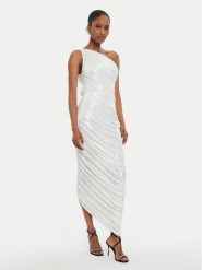 NORMA KAMALI Sukienka koktajlowa ST2243LMD07967 Écru Slim Fit. Sukienki damskie NORMA KAMALI, s, bez wzorów, z syntetyku, wizytowe, bez kołnierzyka, bez ramiączek. Za 1,219.00 zł.