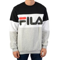 Bluza Straight Blocked Crew Rozmiar S Czarny - 681255-I85. Czarne bluzy bez kaptura męskie Fila, s, z bawełny. Za 222.60 zł.