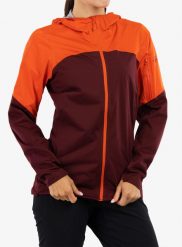 Kurtka biegowa damska Rab Kinetic Ultra Jacket. Czerwone kurtki damskie RAB, l, bez wzorów, z materiału, bez kaptura. Za 828.20 zł.