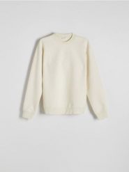 Gładka bluza z bawełną - żółty. Żółte bluzy bez kaptura męskie Reserved, l, z bawełny. W wyprzedaży za 49.99 zł.