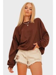 Trend Alacati Bluza w kolorze brązowym rozmiar: L. Brązowe bluzy bez kaptura damskie Trend Alacati, l. Za 52.67 zł.