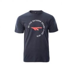 Koszulka sportowa męska Hi-Tec Olen. Niebieskie t-shirty sportowe męskie Hi-tec, m, z bawełny, bez ramiączek. Za 68.70 zł.