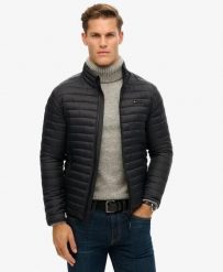 Superdry Non Hooded Fuji Lite Kurtka męska Jet Black. Czarne kurtki męskie Superdry., m, bez wzorów, z materiału, bez kaptura. Za 460.15 zł.