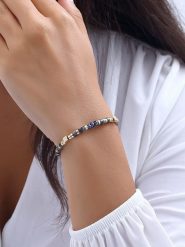 Luja Bijoux Pozłacana bransoletka z syntetycznymi perłami rozmiar: onesize. Czarne bransoletki damskie Luja Bijoux, pozłacane. Za 65.85 zł.