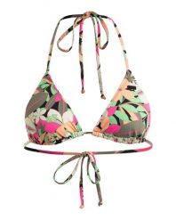 Top bikini tiki tri dla Kobiety PRINTED BEACH CLASSICS Czarny. Czarne bikini damskie Roxy, bez wzorów. Za 59.99 zł.