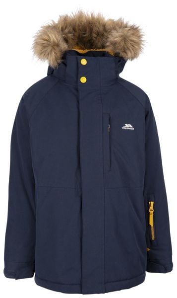Trespass Ultimately – Męska kurtka przeciwdeszczowa Tp50 Navy. Niebieskie kurtki męskie 2117 OF SWEDEN, l, z aplikacjami, z futra, bez kaptura. Za 223.60 zł.