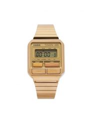 Casio Zegarek Vintage 80s A120WEG-9AEF Złoty. Żółte, cyfrowe zegarki męskie Casio, złote. Za 309.99 zł.