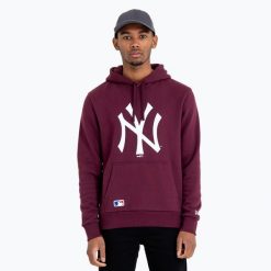 Bluza męska New Era NOS MLB Reguler New York Yankees Hoody. Czerwone bluzy bez kaptura męskie New Era, m. Za 239.99 zł.
