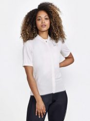 Craft Koszulka kolarska "Core Endur Lumen" w kolorze białym rozmiar: XXL. Białe bluzki sportowe damskie Craft, xxl, bez wzorów, bez ramiączek. Za 92.42 zł.