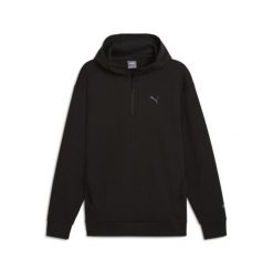 Bluza męska z kapturem i zamkiem 1/2 RAD/CAL PUMA Black. Czarne bluzy sportowe męskie Puma, bez wzorów, sportowe, bez kołnierzyka, bez ramiączek. Za 182.99 zł.
