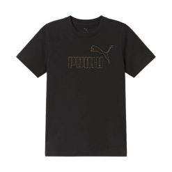 T-Shirt Puma Ess Rhinestone Tee G Dzieci. Czarne koszulki dziewczęce Puma, s, bez wzorów, z bawełny, bez ramiączek. Za 174.99 zł.