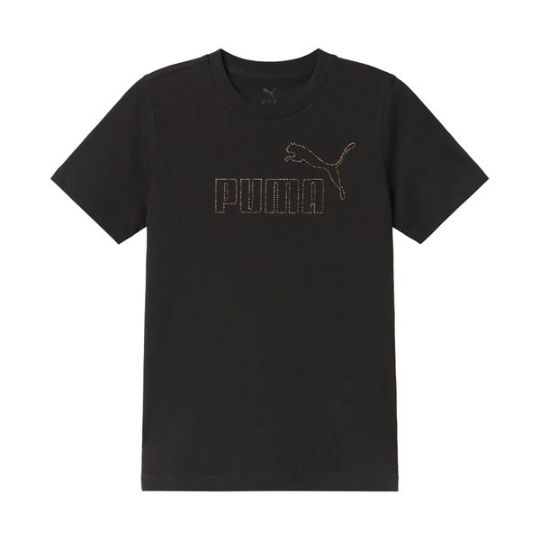 T-Shirt Puma Ess Rhinestone Tee G Dzieci. Czarne koszulki dziewczęce Puma, s, bez wzorów, z bawełny, bez ramiączek. Za 174.99 zł.