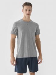 4F Koszulka sportowa w kolorze szarym rozmiar: XXL. Szare t-shirty sportowe męskie 4f, xxl, z materiału, bez ramiączek, outdoorowe. Za 57.06 zł.