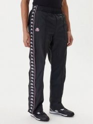 Kappa Spodnie dresowe 361W7JW Czarny Comfort Fit. Czarne spodnie dresowe męskie Kappa, bez wzorów, z dresówki. Za 249.99 zł.