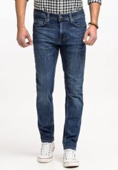 MUSTANG VEGAS SLIM MĘSKIE SPODNIE JEANSOWE JEANSY DŻINSY DENIM BLUE 1015045 5000 883, W35 L32. Niebieskie jeansy męskie Mustang. Za 219.99 zł.