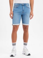 Only&Sons spodenki jeansowe - Noos Mężczyźni niebieski, S. Niebieskie szorty męskie Only&Sons, z denimu, bez kołnierzyka. Za 139.95 zł.
