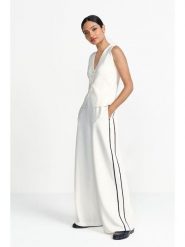 Rich & Royal Spodnie w kolorze białym rozmiar: XL. Białe spodnie materiałowe damskie Rich & Royal, bez wzorów, z materiału. Za 240.99 zł.