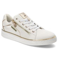 Białe Sneakersy Mustang Sportowe Obuwie Damskie. Białe buty sportowe na co dzień damskie Mustang, bez wzorów. Za 319.00 zł.