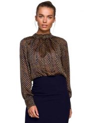 Stylove Bluzka ze wzorem rozmiar: S. Bluzki damskie Stylove, s, bez wzorów, bez kołnierzyka, bez ramiączek. Za 127.35 zł.