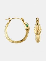 MOODE Kolczyki-kreole "Nora" rozmiar: onesize. Żółte kolczyki damskie MOODE, ze stali. Za 114.17 zł.