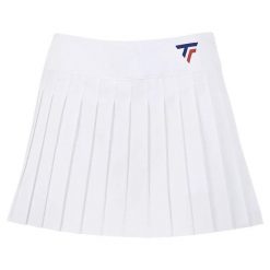 Damskie spódnico-spodenki Tecnifibre Team Tech. Białe szorty damskie TECNIFIBRE, bez wzorów, z elastanu, klasyczne, z standardowym stanem. Za 179.99 zł.